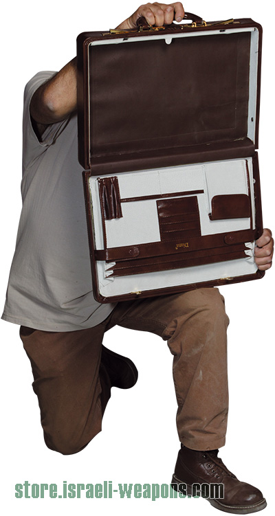 Hagor Leather BulletProof Briefcase IIIA 3A Light Weight Brown Bag